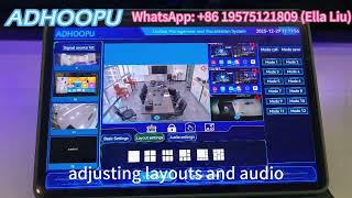 ADHOOPU Software interface for controlling AV-over-IP