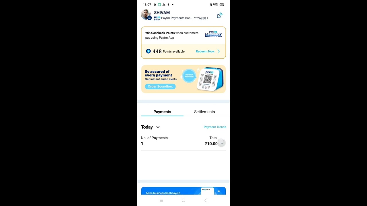 paytm business to bank account instant transfer