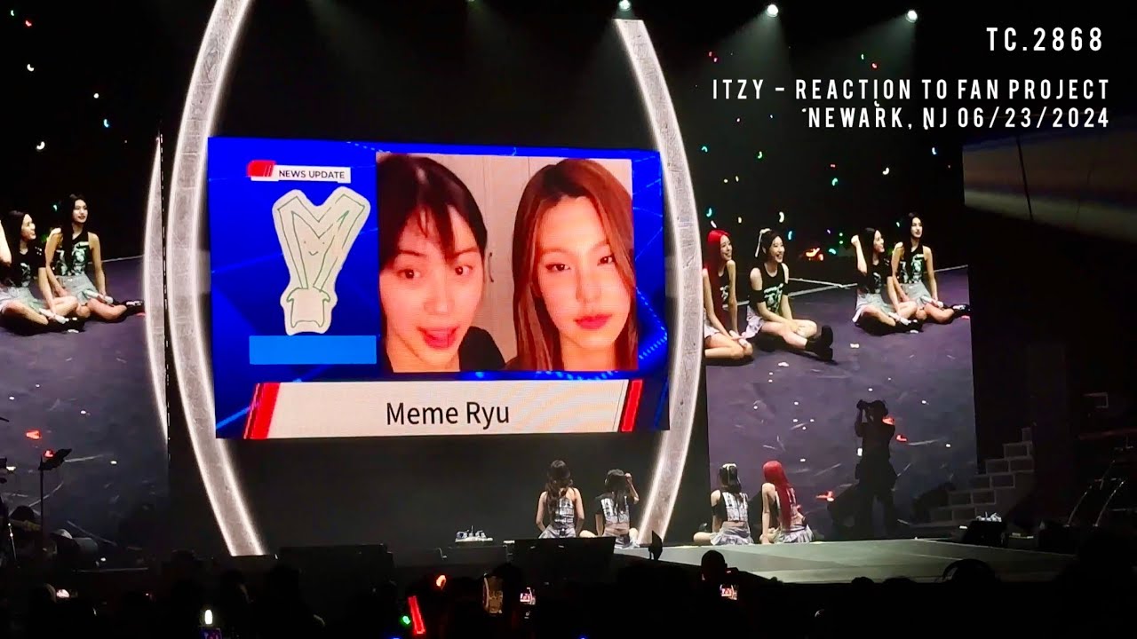 @ITZY  - Reaction to fan project in Newark NJ 06/23/2024