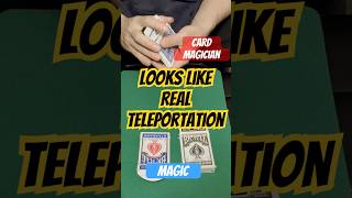 Looks Like Real Teleportation (card magic) - #cardtrick #cardmagic #magician #davidblaine #magic