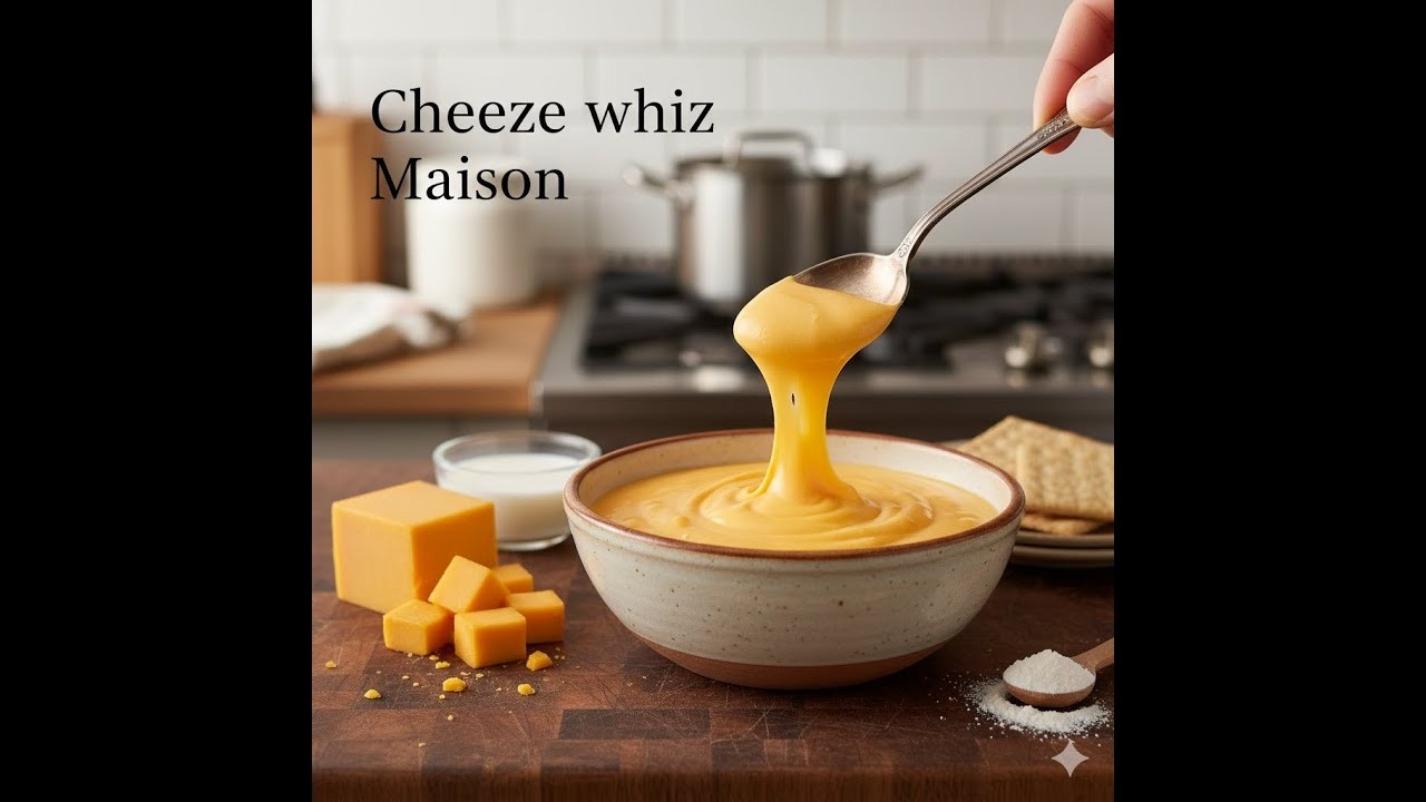 Recette de Cheeze whiz Maison facile et rapide - YouTube