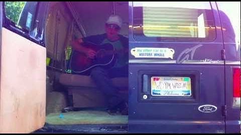 Terry Ohms in a van