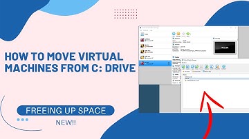 HOW TO MOVE VIRTUAL MACHINES FROM C DRIVE FREEING UP SPACE WITHOUT AFFECTING THEM