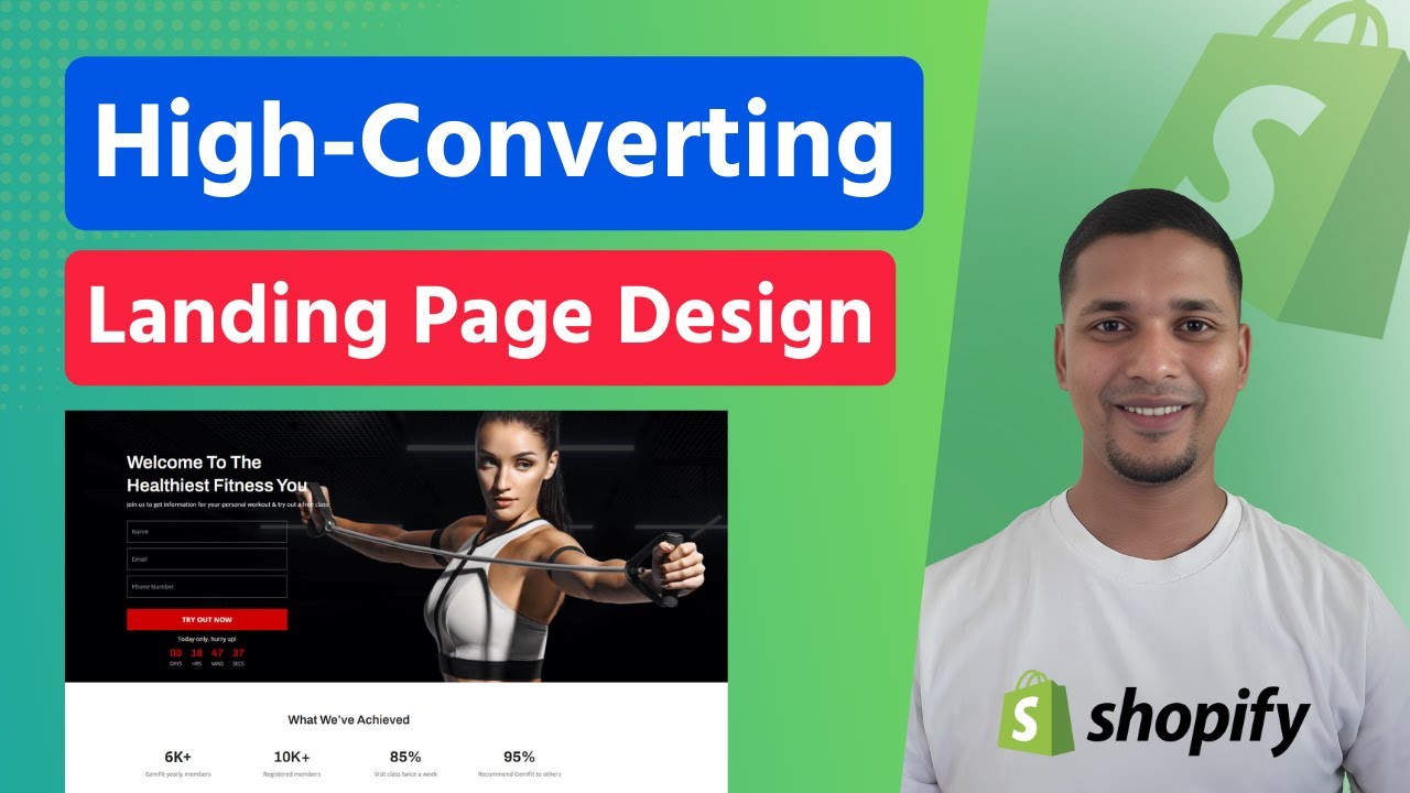 How to Design a High-Converting Landing Page in Shopify 💻 Create ...