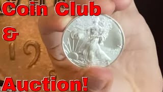 Coin Club Educational Presentation and Auction Wins! #Silver