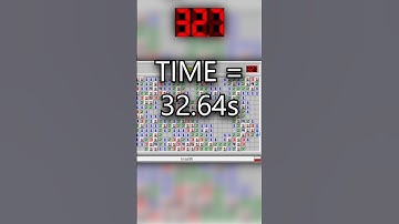 Minesweeper Expert Finished faster than 99.9% Of The World #speedrun #speed #minesweeper