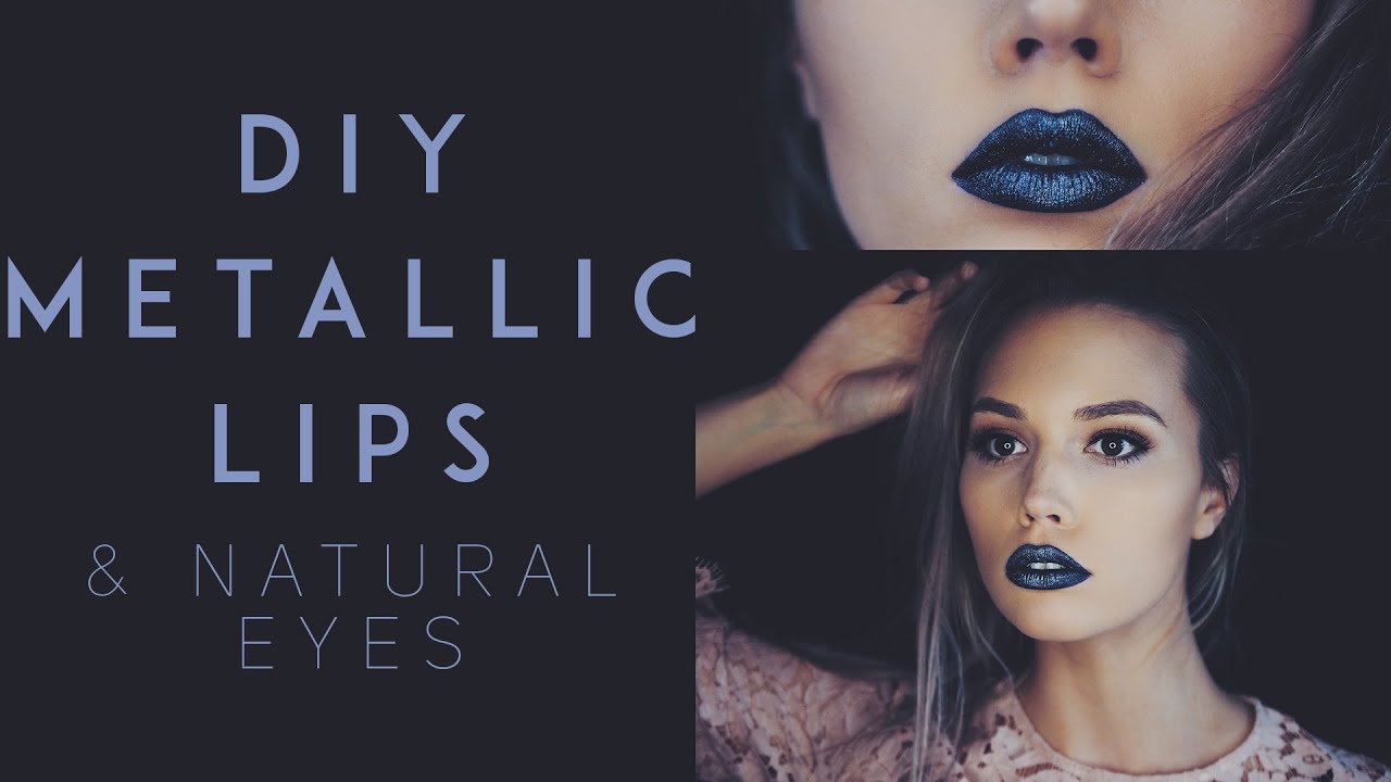 DIY Metallic Lips and Natural Eye Tutorial | Kirsten Zellers