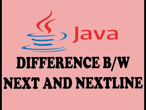 DIFFERENCE BETWEEN NEXT AND NEXTLINE METHOD OF SCANNER CLASS IN JAVA (URDU / HINDI)