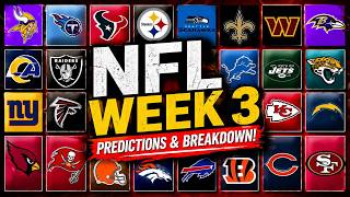 NFL Week 3 Predictions! My BOLD Picks for EVERY Game! 2026 