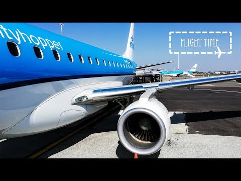 FLIGHT REPORT | 29 minutes only! | Flying KLM E175 from Düsseldorf to Amsterdam | Economy
