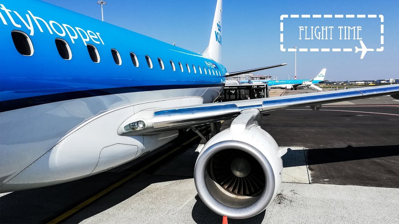 FLIGHT REPORT | 29 minutes only! | Flying KLM E175 from Düsseldorf to Amsterdam | Economy