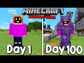 I Survived 100 Days Of Minecraft In Creative Mode And Here's What Happened...