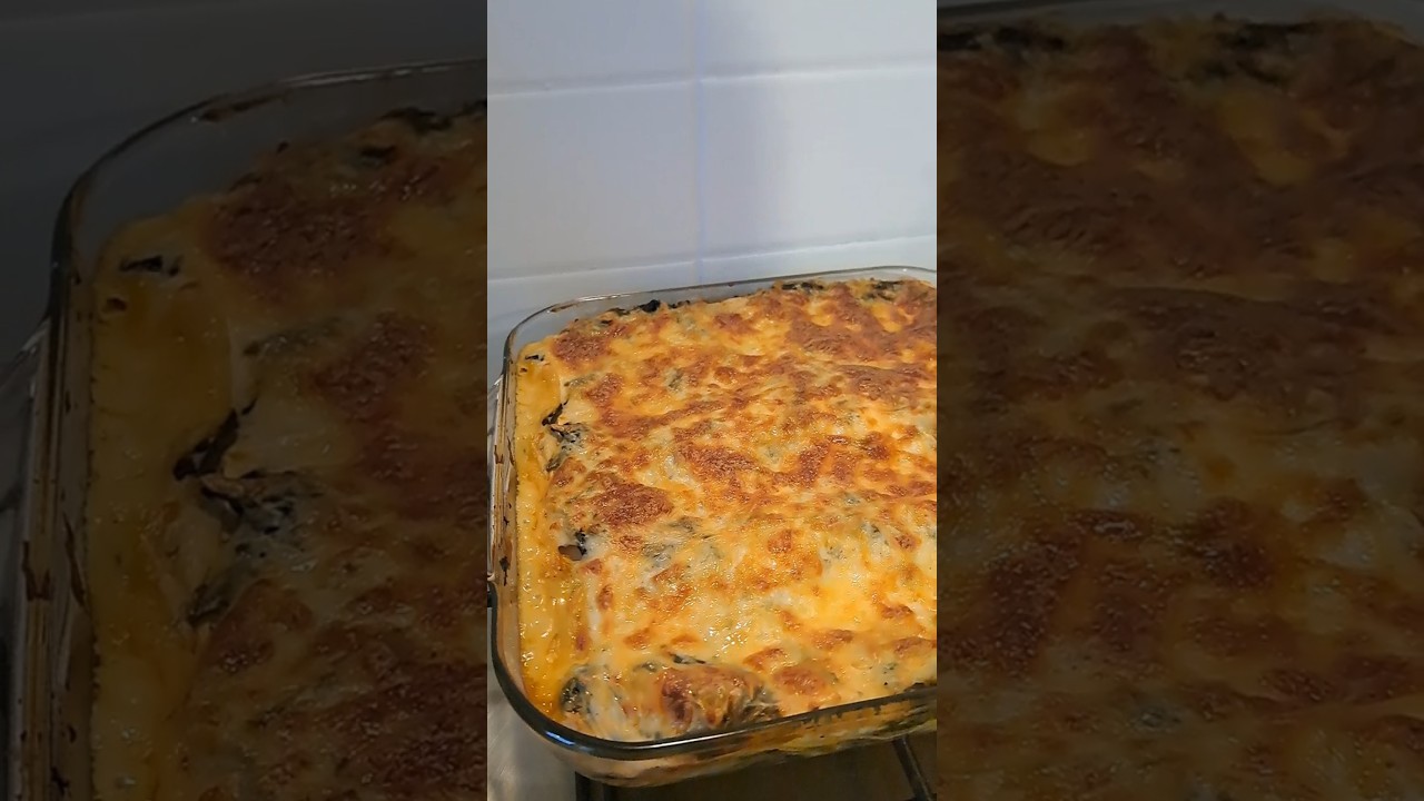 Fırında Ispanaklı Lazanya Tarifi 🔥