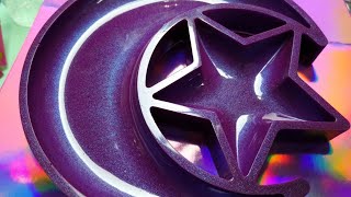 Making Christmas Presents MakerPoxy Epoxy Resin Moon and Star Dish 
