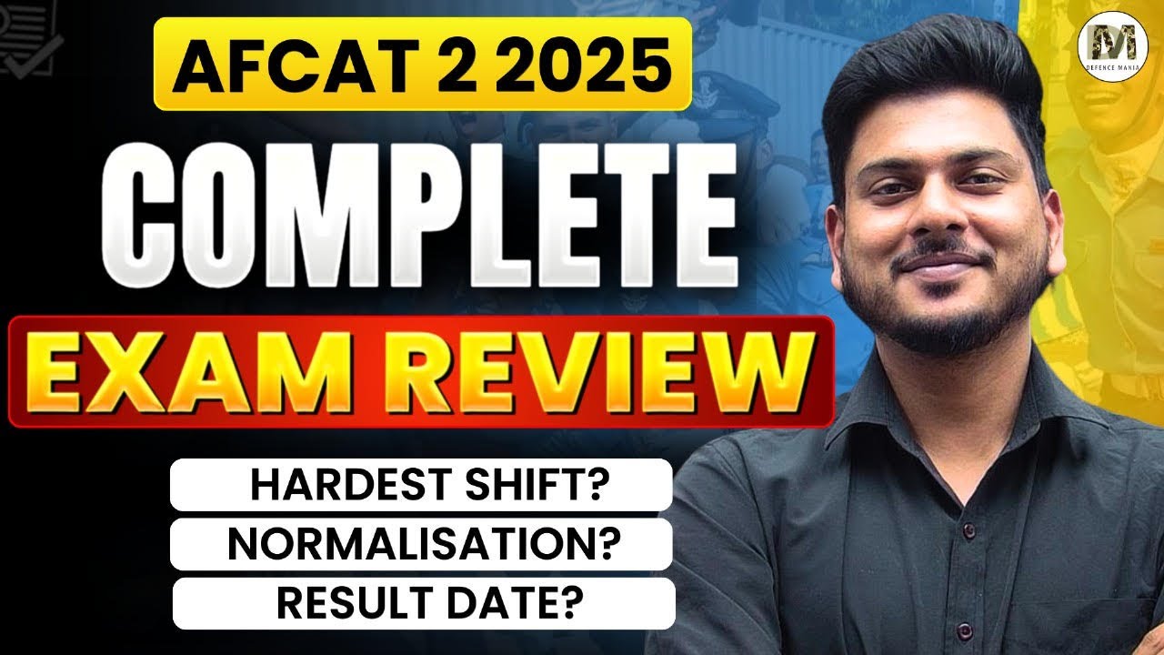 Final Review for AFCAT 2 2025 Exam | AFCAT 2 2025 Expected Cutoff ...