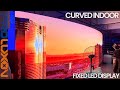 Curved Convex Indoor LED Display, Front Services LED Video Walls, Arc-shaped Fixed LED Screens