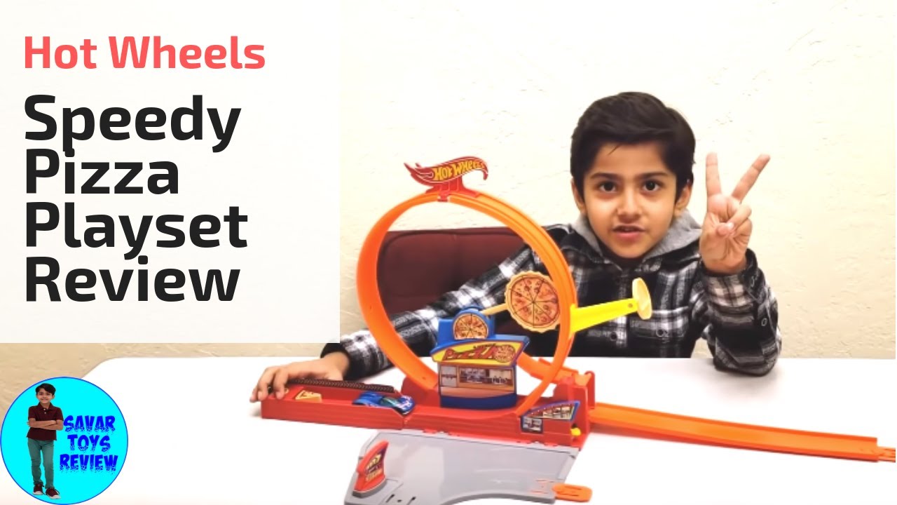 hot wheels speedy pizza playset