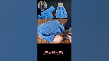 Recycling Project - Making Hand Towels from Old Bath Towels shorts