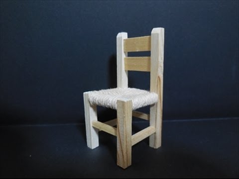 ドールハウス家具 カントリーチェアの作り方dollhouse Furniture Way Of Making A Country Chair Youtube