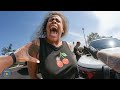 Florida Karen Crashes Into Truck & Tree While Fleeing Police | Karens Getting Arrested By Police