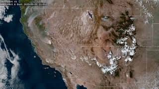 Western US Wildfires Time-lapse 2020-09-04 - 2020-09-07