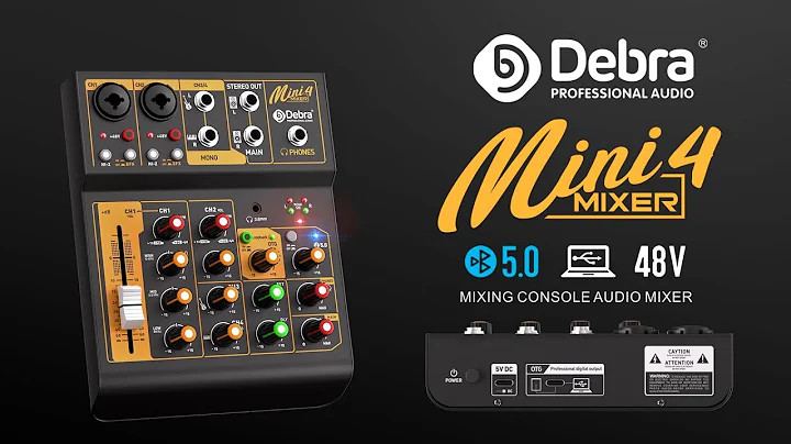 D Debra's Fun! Mini4 4-Channel Audio Mixer with OTG Sound Card