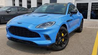 2021 Aston Martin DBX Ceramic Blue with Obsidian Black Interior Walkaround