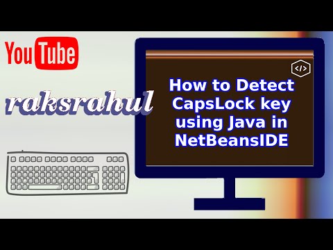 How to Detect CapsLock key using Java in NetBeansIDE