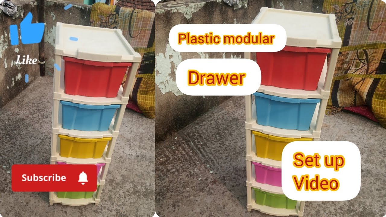 How to Assemble plastic Modular Drawer System For Home 🏘️ Set up Video ...