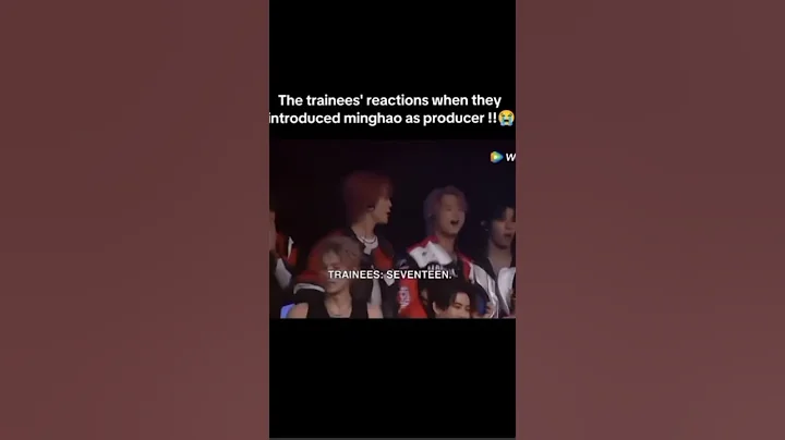 Trainees’ Reactions When the Producer Introduced Minghao!" #kpop #seventeen #the8 #minghao