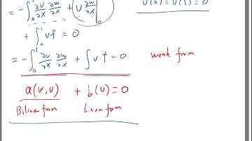 Bilinear forms and weak form as optimization problem