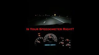Correcting Your Speedometer