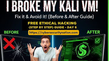 Kali Linux VM Setup: DO THIS Before & After! (Avoid Breaking Your System) | Cybersecurity Nation