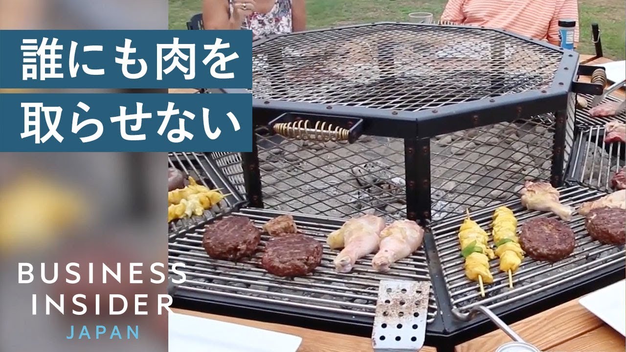 自分で自分の肉を焼けるBBQテーブルがあった YouTube