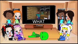 Minecraft characters react to Minecraft Wait What part 7
