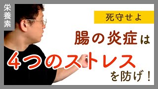 【死守】腸の炎症を防ぐには、4つのストレスから守ること。