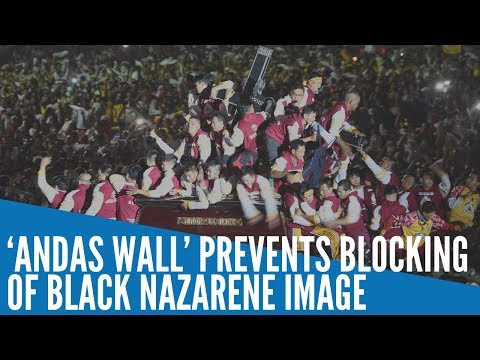 ‘Andas wall’ prevents blocking of Black Nazarene image