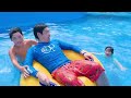 パパとみのとこたのプールでの楽しいお話