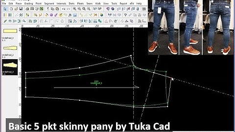 36. How to make a block pattern by Tuka Cad | 5 pkt skinny pant | Bangla