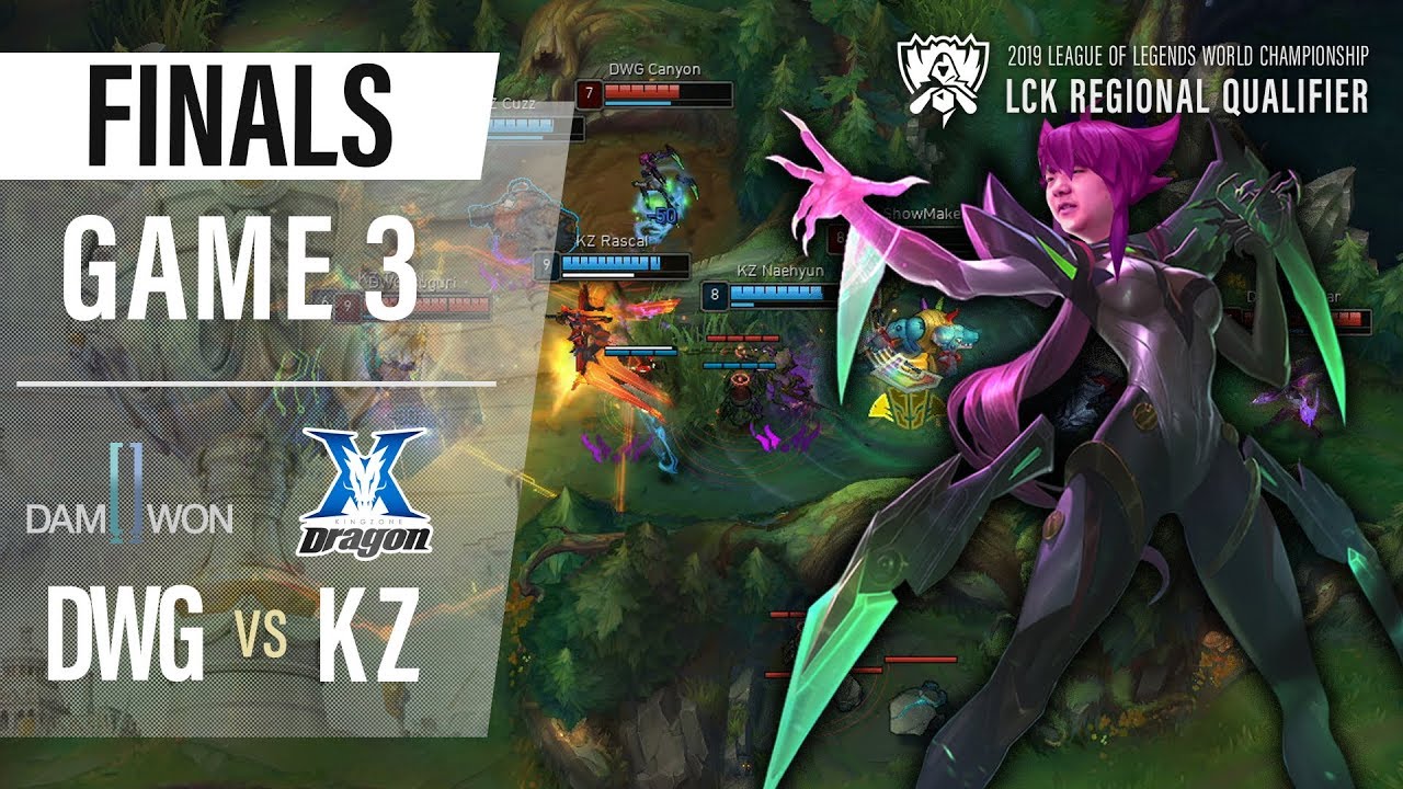 DWG vs KZ | 2019 LoL Worlds LCK Regional Qualifier Game3 H/L