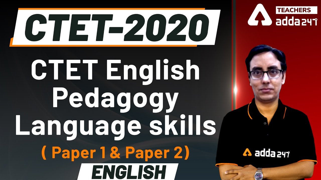 CTET English Pedagogy Language skills ( Paper 1 & Paper 2) | English ...