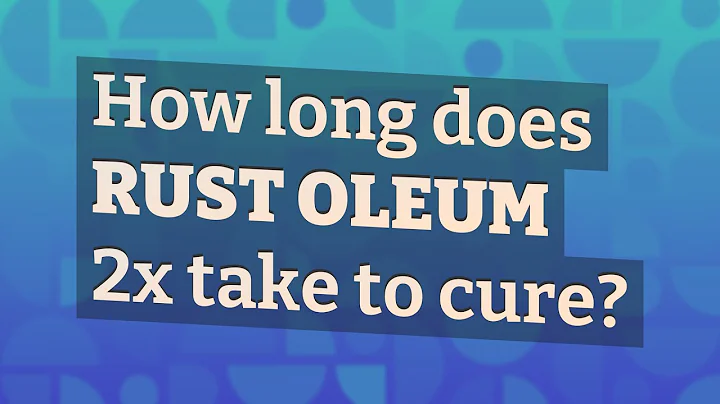 How long does Rust Oleum 2x take to cure?