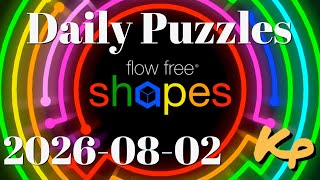 Flow Free Shapes - Daily Puzzles - 2026-08-02 - August 2nd 2026