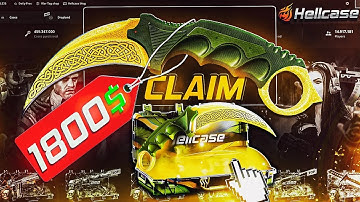HELLCASE I CLAIM LEGENDARY KARAMBIT LORE IN THE KNIFE CASE! - Hellcase Promo Code 2025