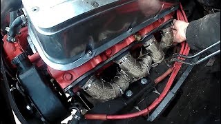 454 Big Block C10 Header Install Video Part 1