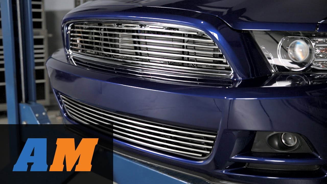 performance parts bmw Mustang Modern Billet Retro Grilles - Black and Polished (2013-2014 V6) Review - AmericanMuscle.com