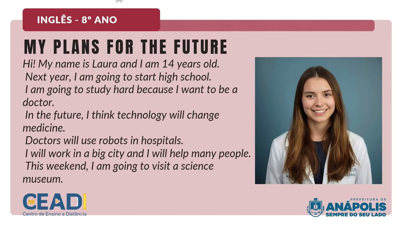 CEADI ENGLISH | 8º ano | THE FUTURE STARTS NOW Plans | 1º Bimestre | Teacher Jessika Falleiros