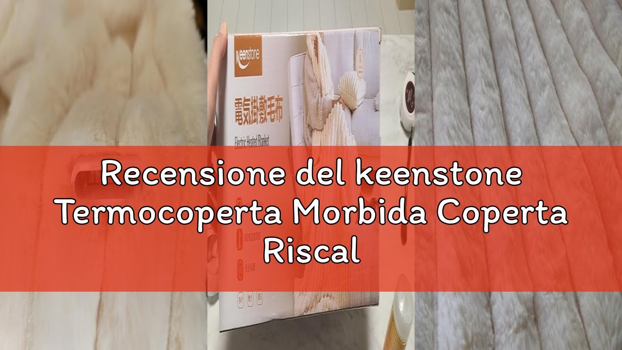 Recensione del keenstone Termocoperta Morbida Coperta Riscaldata elettrica, 9 Livelli di Temperatura