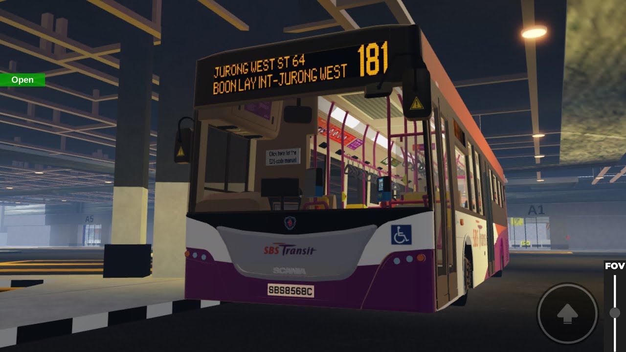 [NEW KUB E5/V+Joydriving] SBS8568C On Svc 181 | Scania K230UB E5/V | +OS Trip | Boon Lay V4.