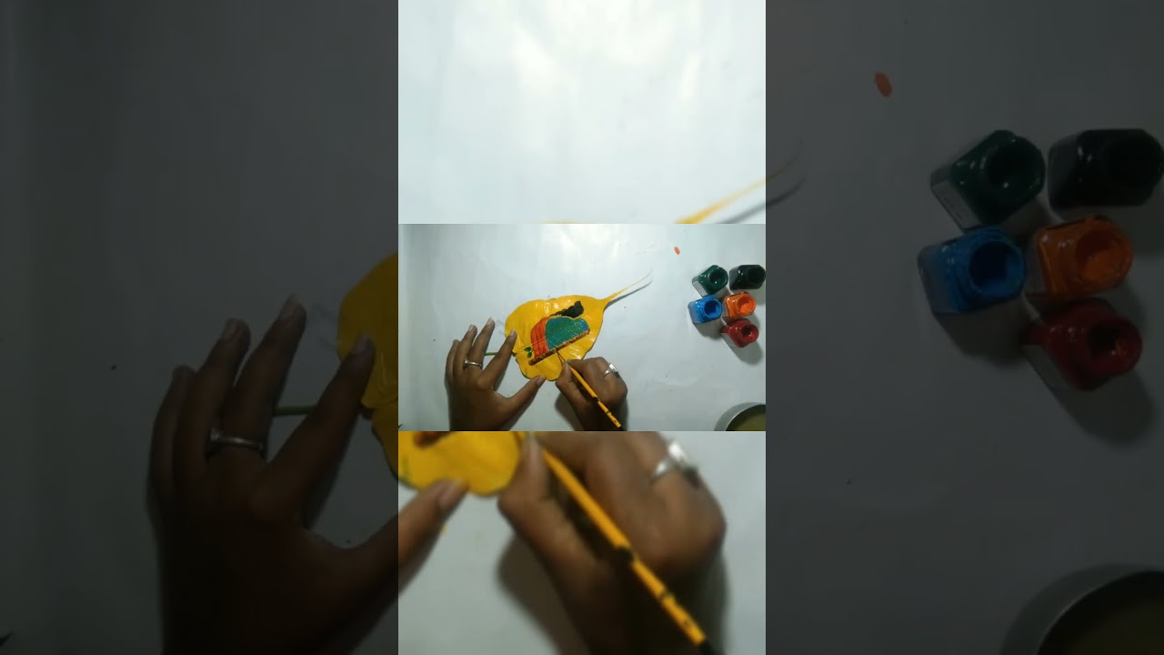 nice lord Krishna drawing in asut pata ।। 